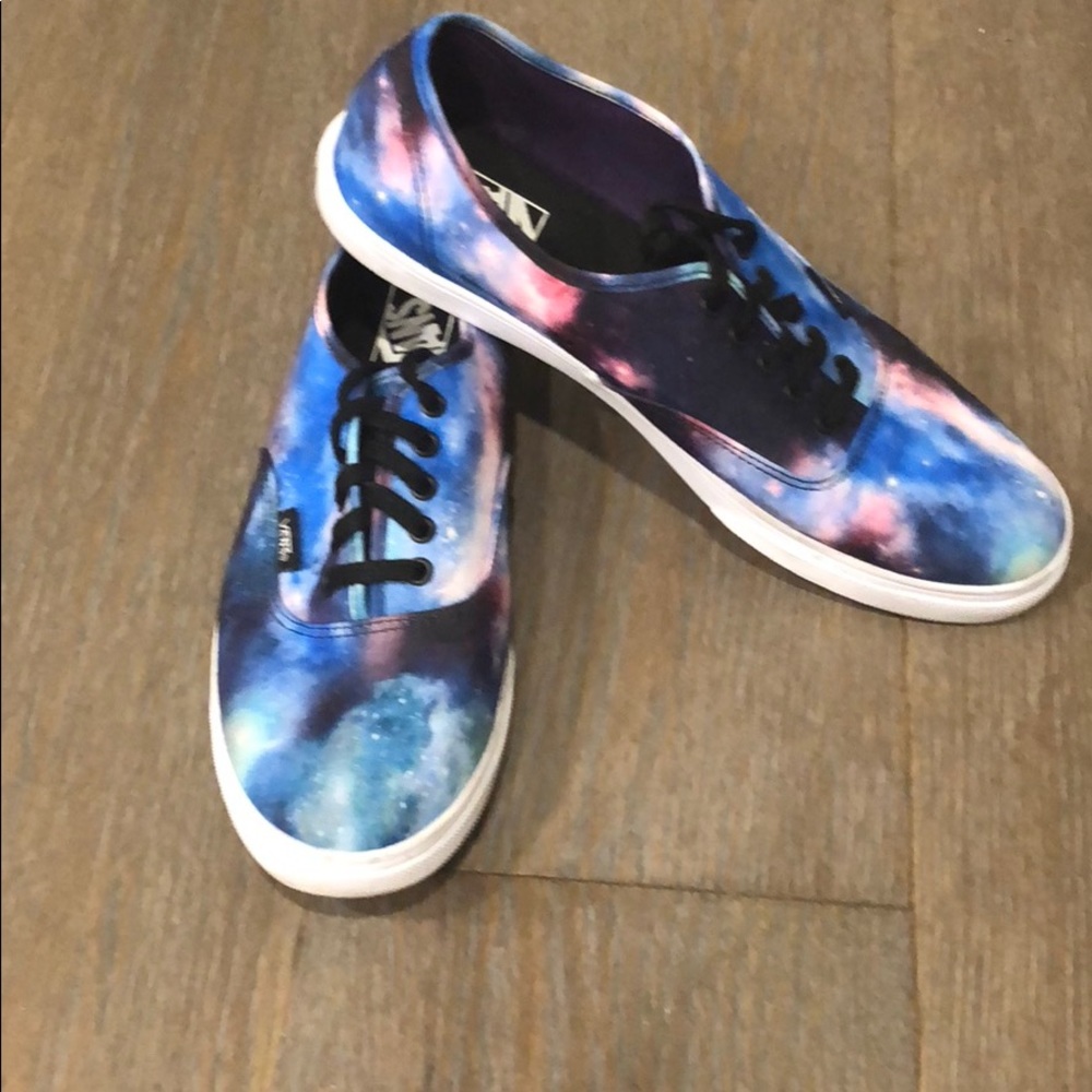 brand new galaxy print vans